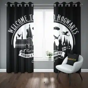 خرید پرده پانچ طرح هری پاتر Harry Potter - کارماتوس (پرده پانچی, پرده پانچی فیلم و سریال, دکوراسیون) از کرماتوس