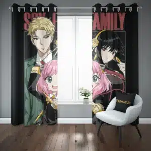 خرید پرده پانچ طرح خانواده جاسوس Spy x Family - کارماتوس (پرده پانچ انیمه, پرده پانچی, دکوراسیون) از کرماتوس