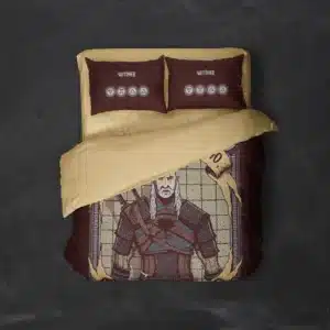 خرید روتختی طرح ویچر The Witcher یک و دونفره - کارماتوس (دکوراسیون, روتختی, روتختی فیلم و سریال, روتختی گیمینگ) از کرماتوس