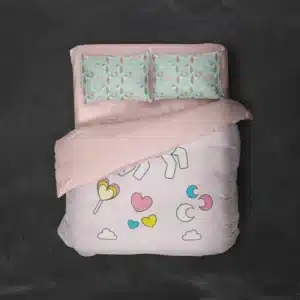 خرید روتختی طرح یونیکورن Unicorn یک و دونفره - کارماتوس (دکوراسیون, روتختی, روتختی حیوانات) از کرماتوس