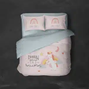 خرید روتختی طرح یونیکورن Unicorn یک و دونفره - کارماتوس (دکوراسیون, روتختی, روتختی حیوانات) از کرماتوس