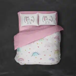 خرید روتختی طرح یونیکورن Unicorn یک و دونفره - کارماتوس (دکوراسیون, روتختی, روتختی حیوانات) از کرماتوس