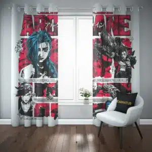 خرید پرده پانچ طرح آرکین Arcane - کارماتوس (پرده پانچی, پرده پانچی انیمیشن, پرده پانچی فیلم و سریال, دکوراسیون) از کرماتوس