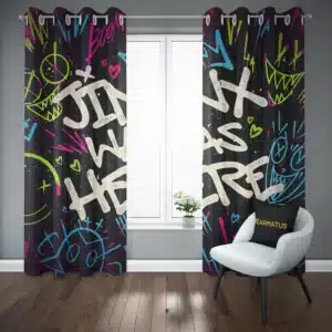 خرید پرده پانچ طرح آرکین Arcane - کارماتوس (پرده پانچی, پرده پانچی انیمیشن, پرده پانچی فیلم و سریال, دکوراسیون) از کرماتوس