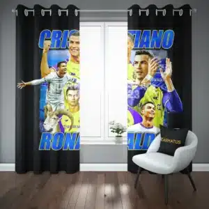 خرید پرده پانچ کریستیانو رونالدو Cristiano Ronaldo - کارماتوس (پرده پانچ بازیکن فوتبال, پرده پانچی, دکوراسیون) از کرماتوس