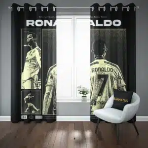 خرید پرده پانچ کریستیانو رونالدو Cristiano Ronaldo - کارماتوس (پرده پانچ بازیکن فوتبال, پرده پانچی, دکوراسیون) از کرماتوس