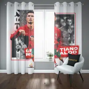 خرید پرده پانچ کریستیانو رونالدو Cristiano Ronaldo - کارماتوس (پرده پانچ بازیکن فوتبال, پرده پانچی, دکوراسیون) از کرماتوس