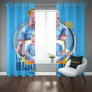 خرید پرده پانچ طرح ارلینگ هالند Erling Haaland - کارماتوس (پرده پانچ بازیکن فوتبال, پرده پانچی, دکوراسیون) از کرماتوس