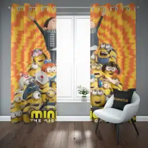 خرید پرده پانچ طرح انیمیشن مینیون ها Minions - کارماتوس (پرده پانچی, پرده پانچی انیمیشن, دکوراسیون) از کرماتوس