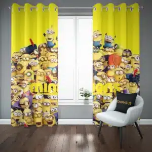 خرید پرده پانچ طرح انیمیشن مینیون ها Minions - کارماتوس (پرده پانچی, پرده پانچی انیمیشن, دکوراسیون) از کرماتوس