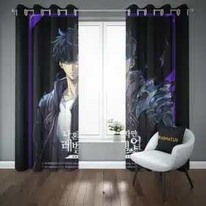 خرید پرده پانچ طرح انیمه تک رو Solo Leveling - کارماتوس (پرده پانچ انیمه, پرده پانچی, دکوراسیون) از کرماتوس