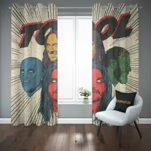 خرید خرید و قیمت پرده پانچ طرح گروه موسیقی تول Tool - کارماتوس (پرده پانچ گروه موسیقی, پرده پانچی, دکوراسیون) از کرماتوس