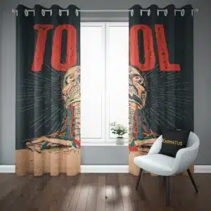 خرید خرید و قیمت پرده پانچ طرح گروه موسیقی تول Tool - کارماتوس (پرده پانچ گروه موسیقی, پرده پانچی, دکوراسیون) از کرماتوس