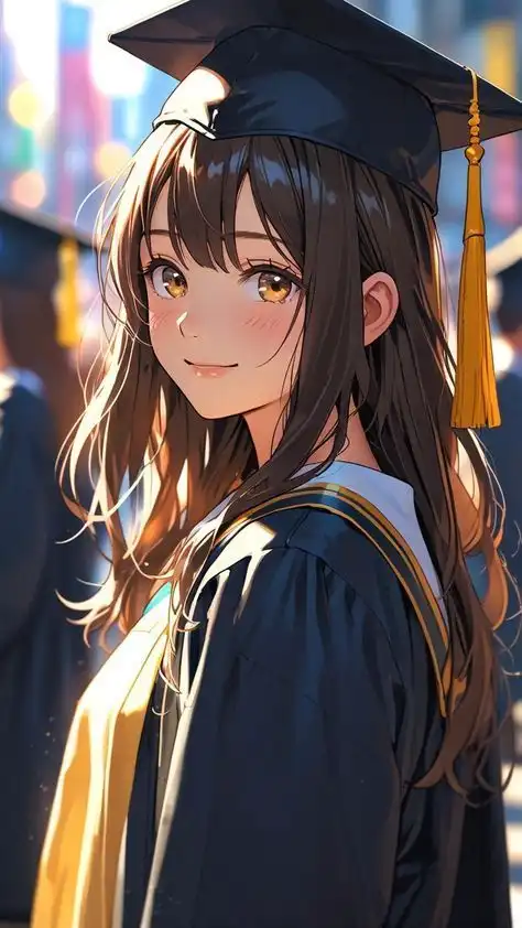 دانلود عکس دختر انیمه در شب A picture of an anime girl at night با کیفیت 4k و رزولویشن بالا - کارماتوس