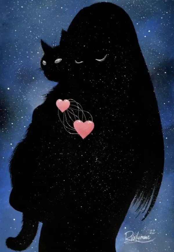 دانلود عکس دختر انیمه در شب A picture of an anime girl at night با کیفیت 4k و رزولویشن بالا - کارماتوس