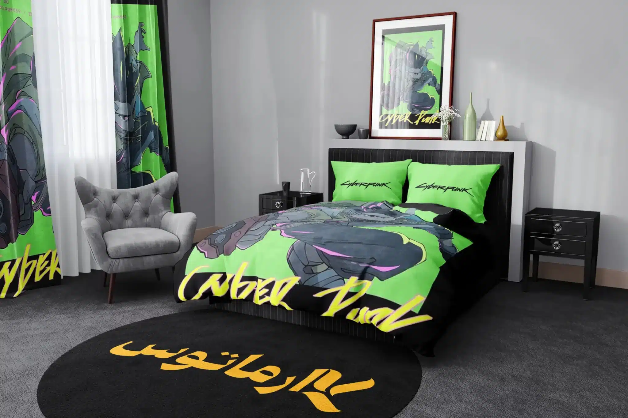 روتختی طرح سایبر پانک Cyberpunk کد 6 5,900,000 تومان – کارماتوس روتختی طرح سایبر پانک Cyberpunk یک و دو نفره - کارماتوس