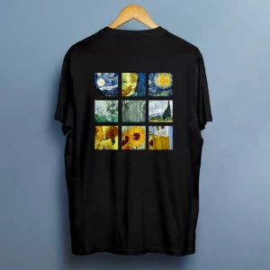 خرید تیشرت طرح ونگوگ Van Gogh - کارماتوس (پوشاک, تیشرت, تیشرت چاپ دو رو, تیشرت هنری Art) از کرماتوس
