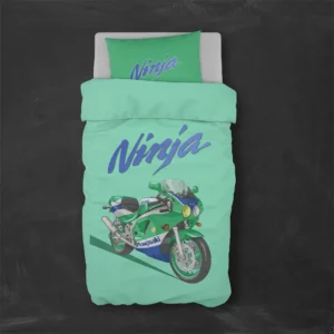 خرید روتختی طرح کاوازاکی KAWASAKI یک و دو نفره - کارماتوس (دکوراسیون, روتختی, روتختی موتور سیکلت) از کرماتوس