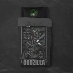 خرید روتختی طرح کاوازاکی KAWASAKI یک و دو نفره - کارماتوس (دکوراسیون, روتختی, روتختی موتور سیکلت) از کرماتوس