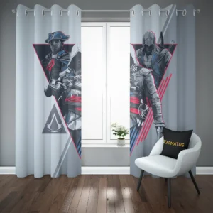 خرید و قیمت پرده پانچ طرح اساسین کرید Assassins Creed - کارماتوس