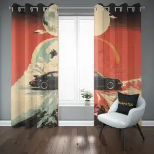 پرده پانچ طرح پورشه Porsche - کارماتوس