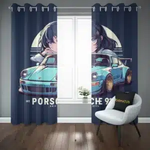 پرده پانچ طرح پورشه Porsche - کارماتوس