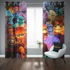 پرده پانچ طرح المنتال Elemental