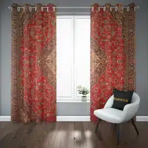 پرده پانچ طرح فرش ایرانی Iranian carpet