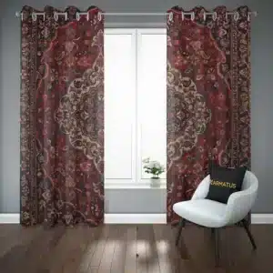 پرده پانچ طرح فرش ایرانی Iranian carpet