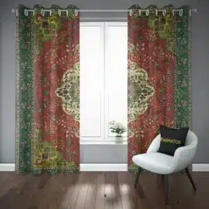 پرده پانچ طرح فرش ایرانی Iranian carpet