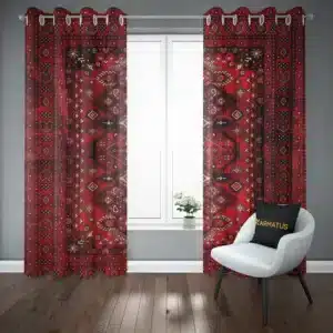 پرده پانچ طرح فرش ایرانی Iranian carpet