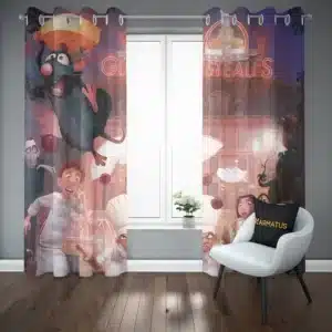 پرده پانچ طرح موش سراشپز Ratatouille