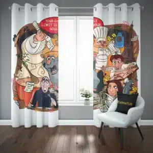 پرده پانچ طرح موش سراشپز Ratatouille