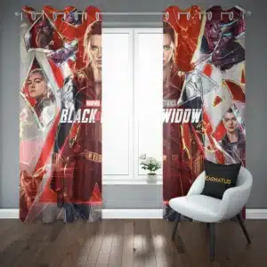 پرده پانچ طرح بیوه سیاه Black Widow