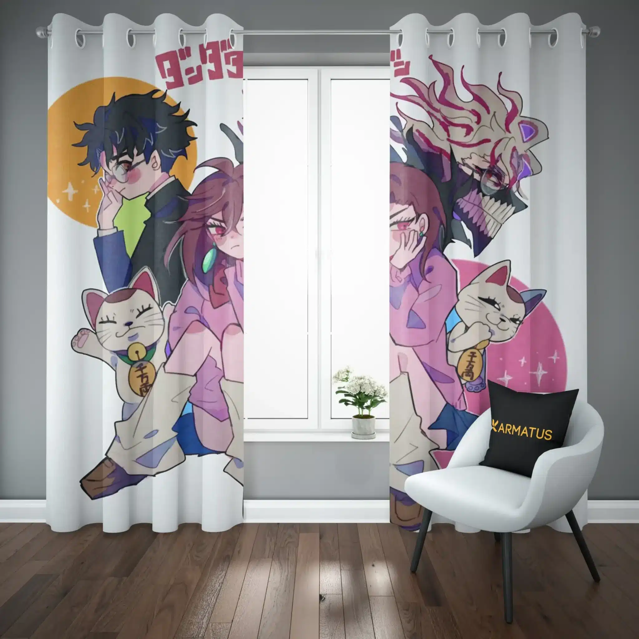 پرده پانچ طرح داندادان Dandadan کد 1 3,499,000 تومان – کارماتوس پرده پانچ طرح داندادان Dandadan