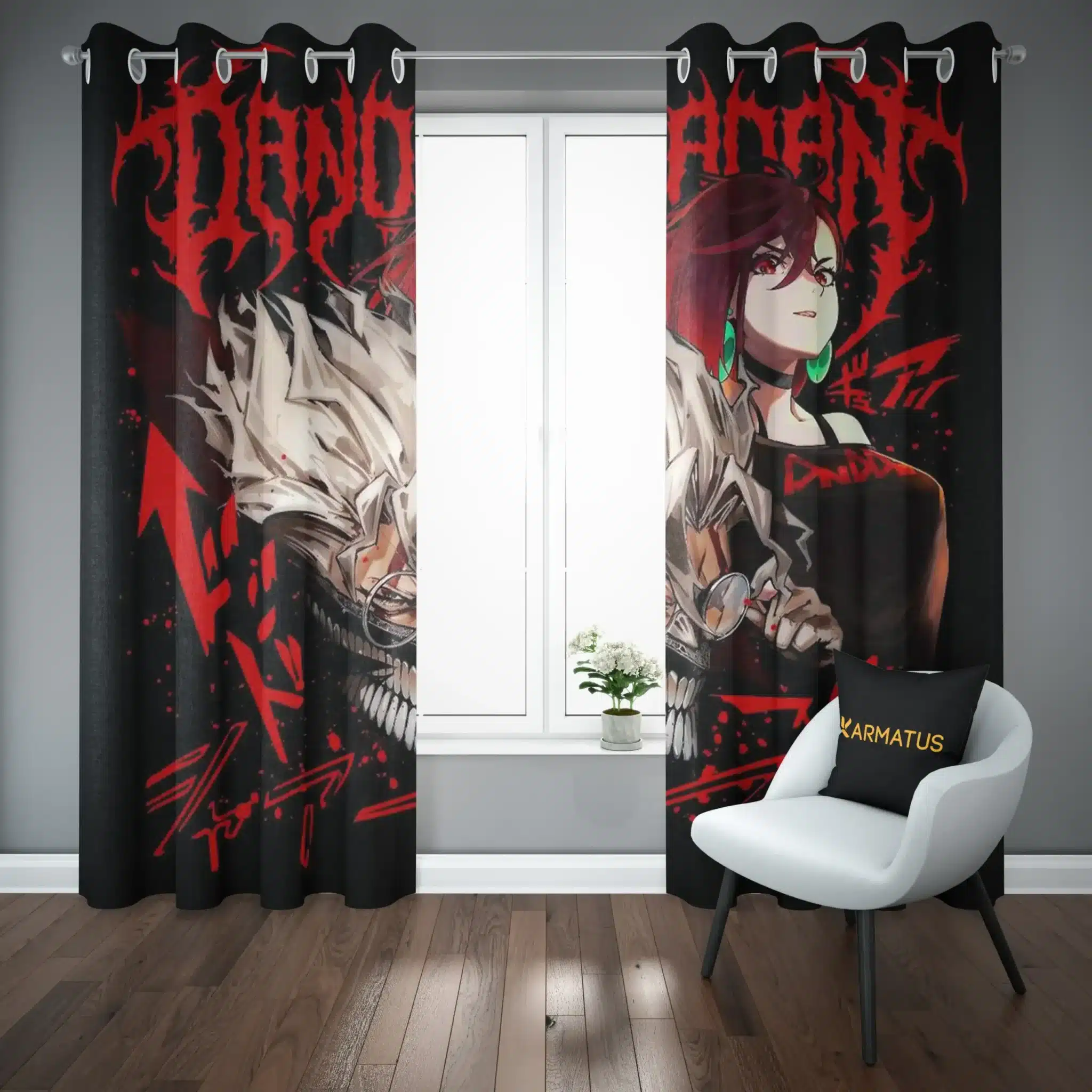 پرده پانچ طرح داندادان Dandadan کد 2 3,499,000 تومان – کارماتوس پرده پانچ طرح داندادان Dandadan