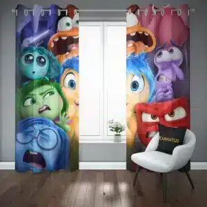 پرده پانچ طرح درون و بیرون Inside Out 2