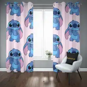 پرده پانچ طرح لیلو و استیچ Lilo & Stitch