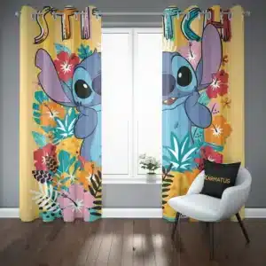 پرده پانچ طرح لیلو و استیچ Lilo & Stitch
