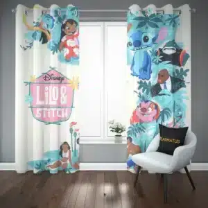 پرده پانچ طرح لیلو و استیچ Lilo & Stitch