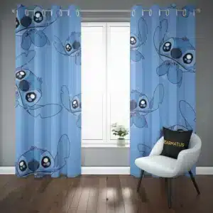 پرده پانچ طرح لیلو و استیچ Lilo & Stitch