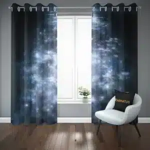 پرده پانچ طرح اسمان شب و ستاره Sky Night & Stars