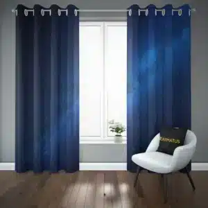 پرده پانچ طرح اسمان شب و ستاره Sky Night & Stars