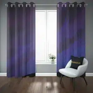 پرده پانچ طرح اسمان شب و ستاره Sky Night & Stars