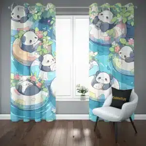 پرده پانچ طرح حیوانات پاستیلی Pastel Animals