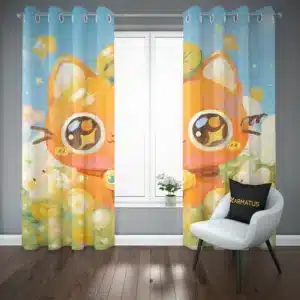 پرده پانچ طرح حیوانات پاستیلی Pastel Animals