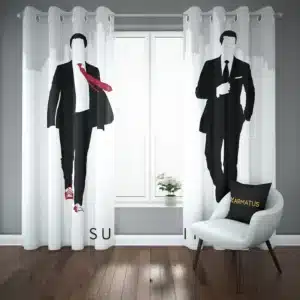 پرده پانچ طرح کت شلواری ها suits