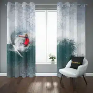 پرده پانچ طرح موج سواری Surfing Vibes