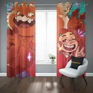 پرده پانچ طرح قرمز شدن Turning Red