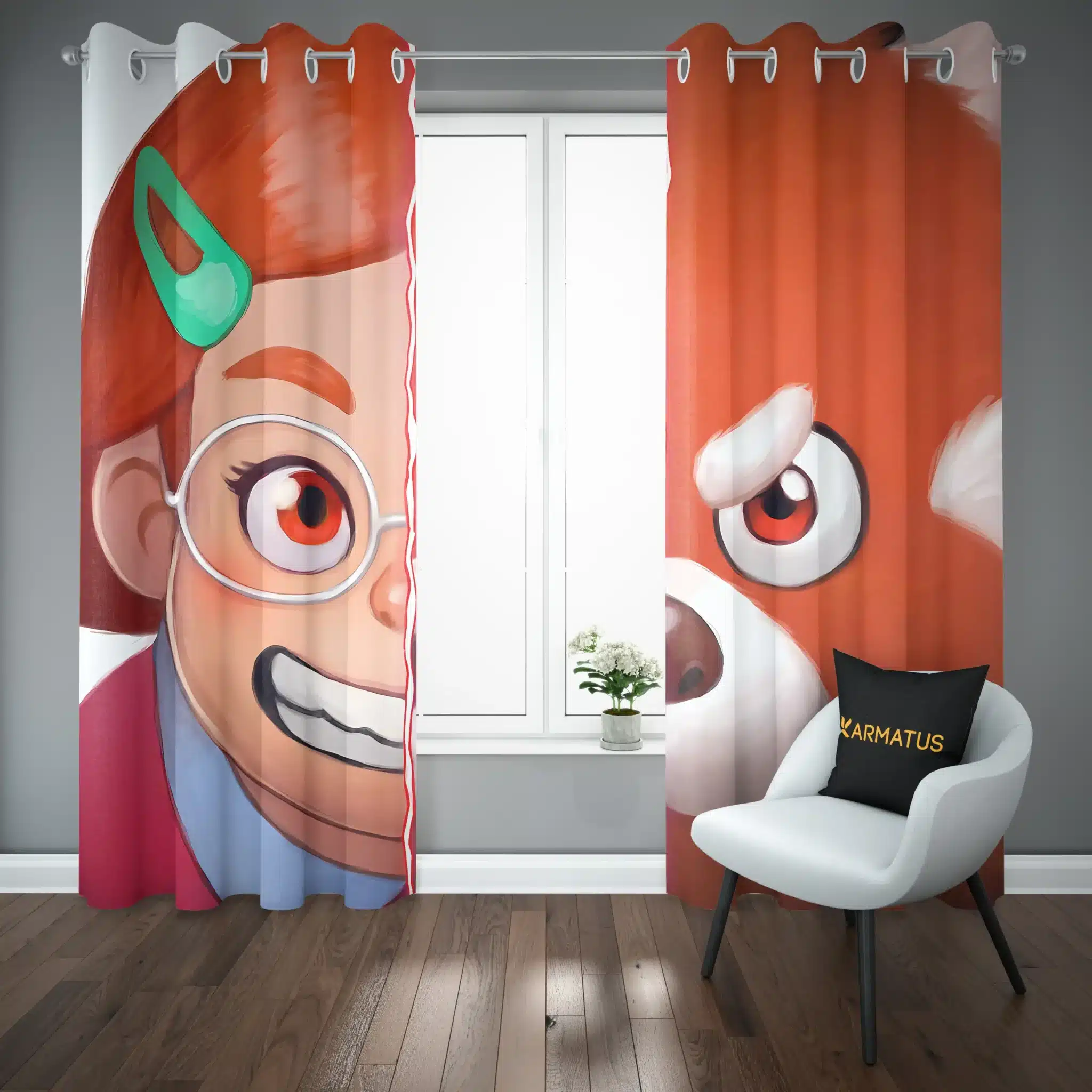 پرده پانچ طرح قرمز شدن Turning Red کد 7 3,499,000 تومان – کارماتوس پرده پانچ طرح قرمز شدن Turning Red